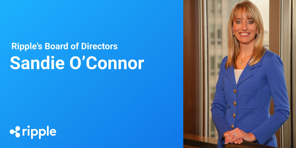 Ripple Adds Sandie O’Connor To Board of Directors